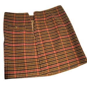Loft / Houndstooth Plaid Skirt / Size 12